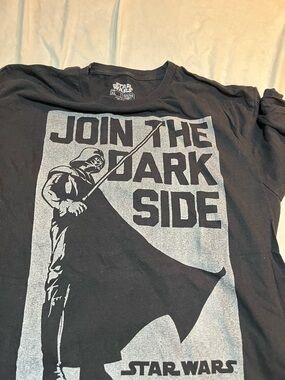 Star Wars Men’s Black 'Join the Dark Side' Graphic T‑Shirt size XL